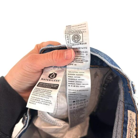 Levi's Womens Wedgie Straight Distressed Premium Jeans Size 29 Retro 90s Y2K - Picture 5 of 7